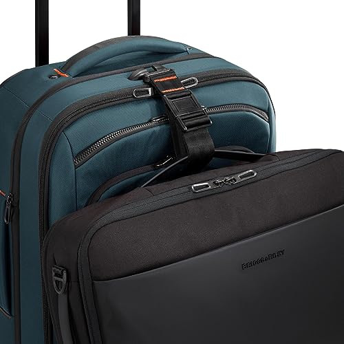 Briggs & Riley Domestic 22" Carry On Expandable Spinner - Luggage for Travel, Suitcases with Wheels, Softside Rolling Bag for Men & Women, Self-Repairing Zipper - ZDX Collection, Hunter