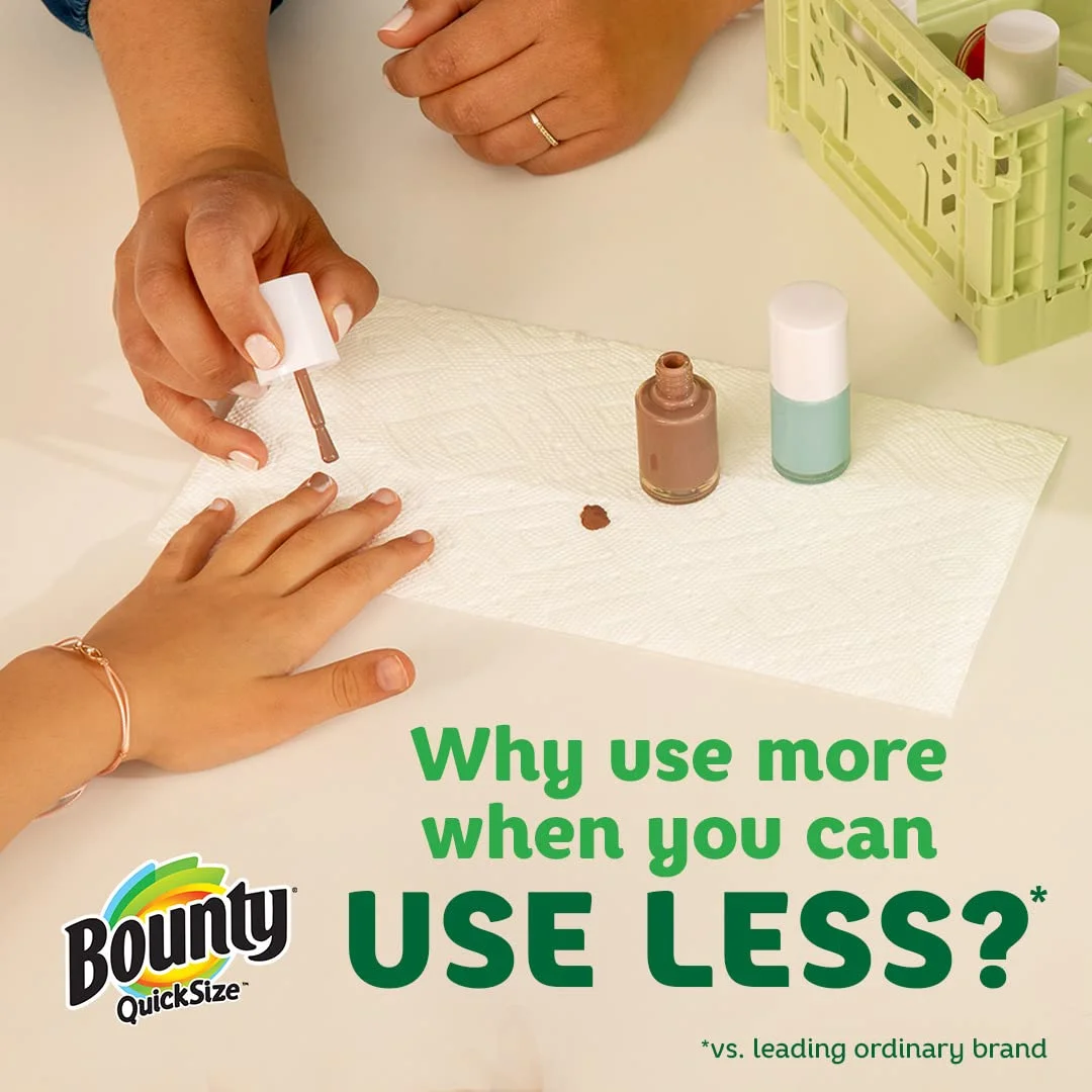 Bounty Quick-Size Paper Towels: 16 Family Rolls = 40 Regular Rolls - The Ultimate Household Essential (Packaging May Vary)