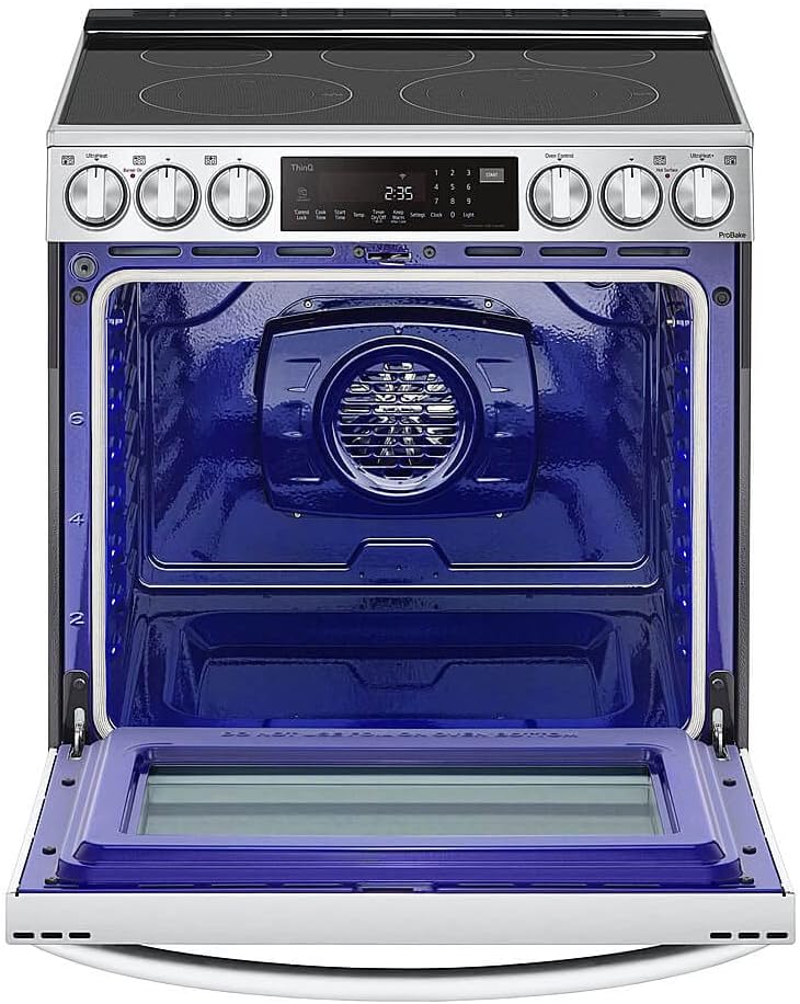 LG LSEL6337F 6.3 cu ft. Smart Wi-Fi Enabled ProBake Convection® InstaView™ Electric Slide-in Range with Air Fry