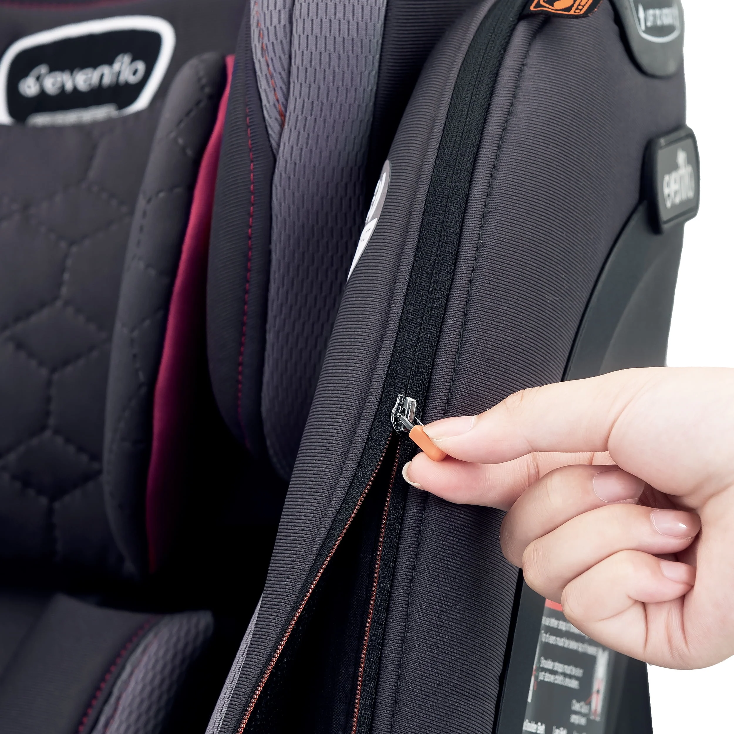 Revolve360 Extend All-in-One Rotational Car Seat with Quick Clean Cover (Revere Gray)