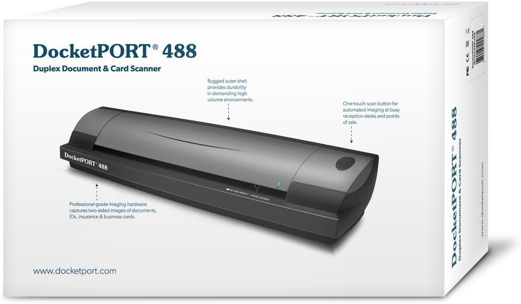 DocketPORT 488 Duplex Document Scanner (DP488) Pack of 2