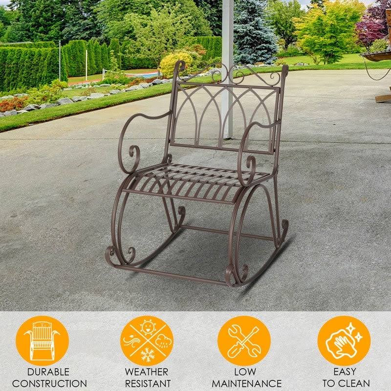 Patio Classic Iron Rocking Chair - Size E