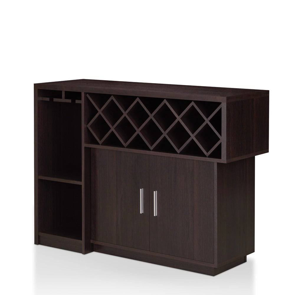 Furniture of America Leo Modern Espresso (Brown) 2-Door Multi-Storage Buffet