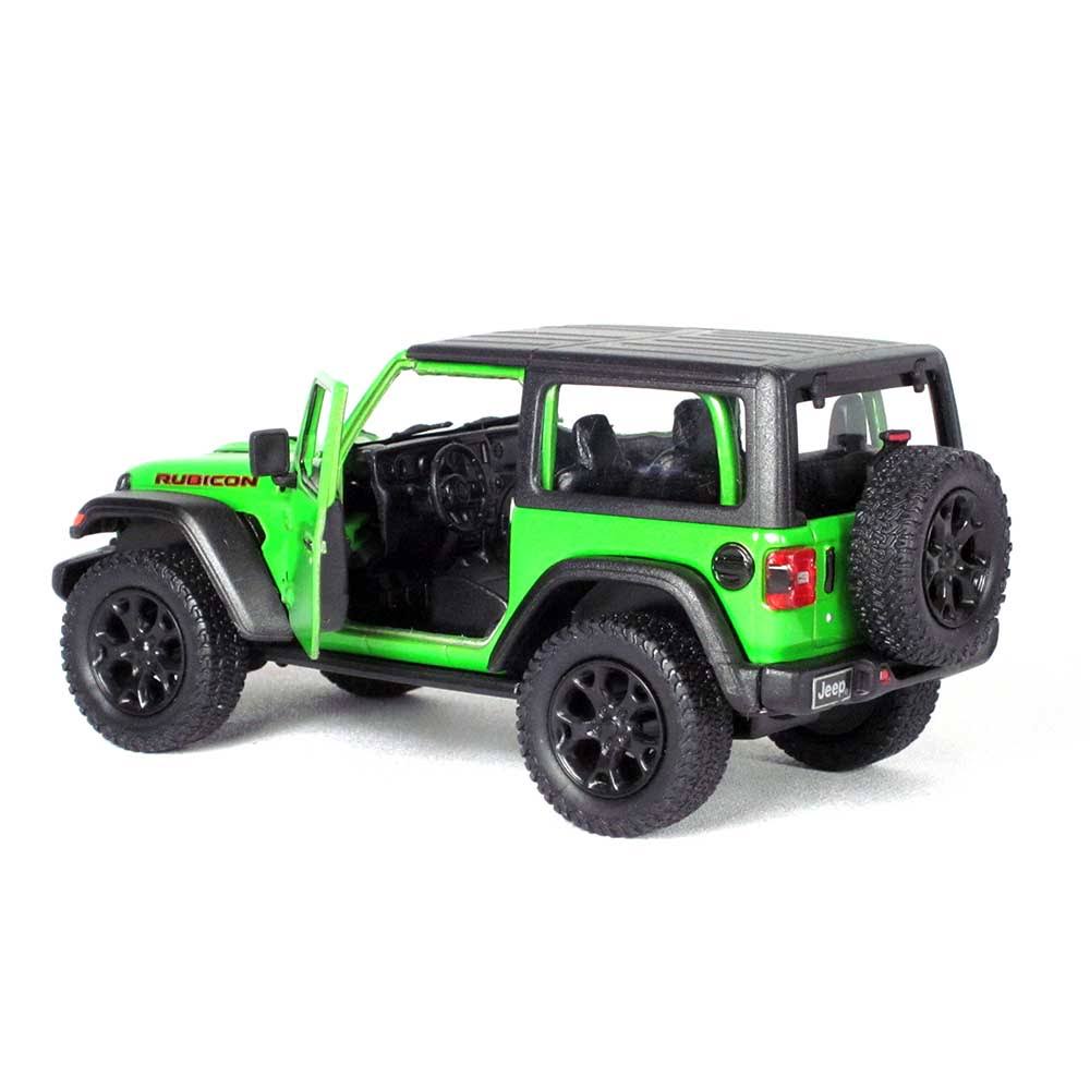 5x22 Die-Cast Box of 12: 2018 Jeep Wrangler Rubicon Hard Top (Blue, Green, Red and Yellow)
