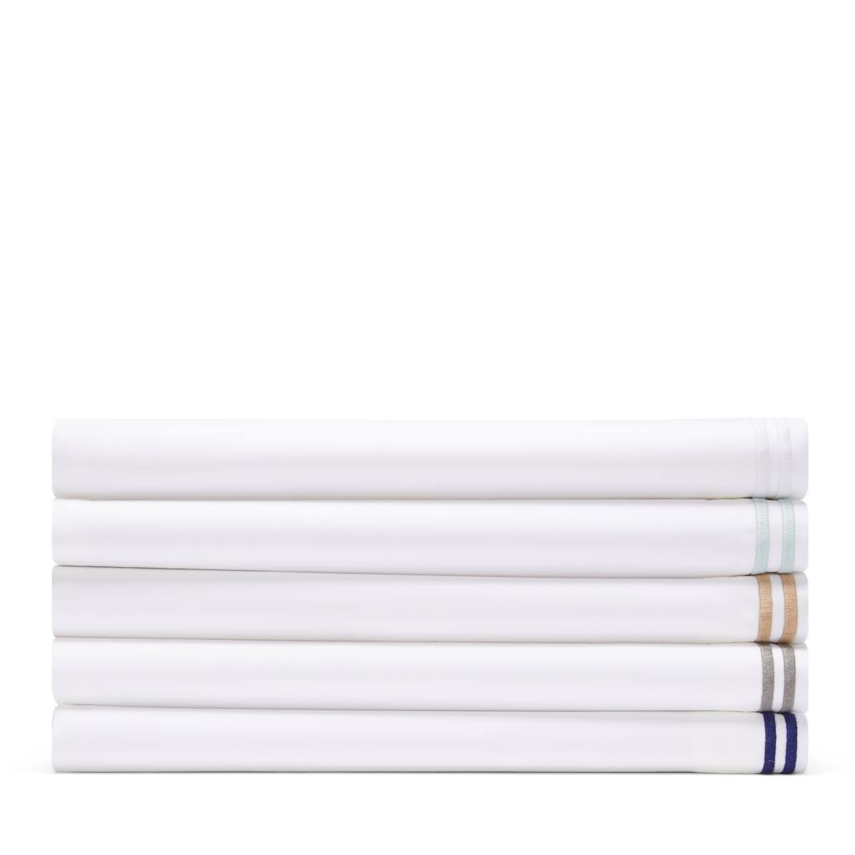 Hudson Park Collection Italian Percale Full Flat Sheet - 100% Exclusive - Silver