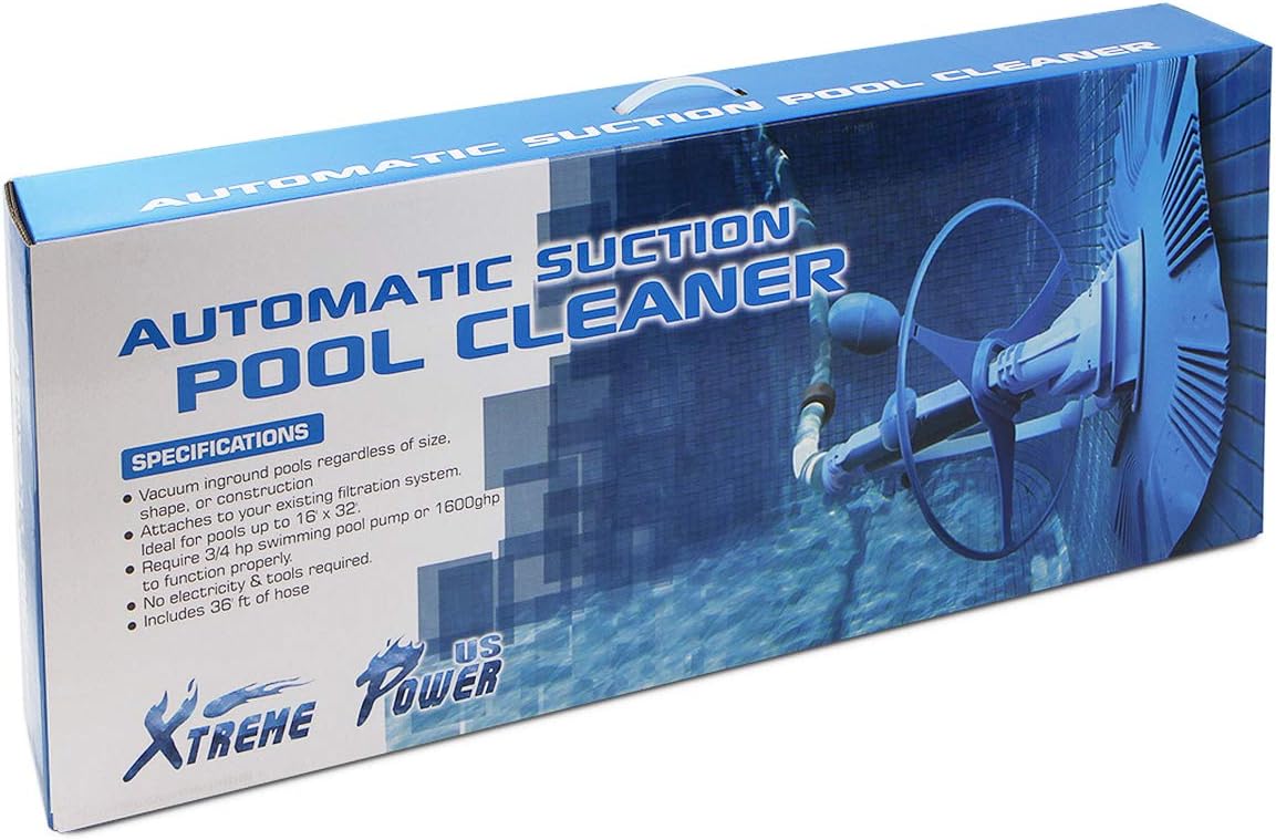 XtremepowerUS (Green in/Above Ground Automatic Swimming Pool Cleaner Hover Vacuum Generic Kreepy Krauly + 5 Way Pool Testing Kit