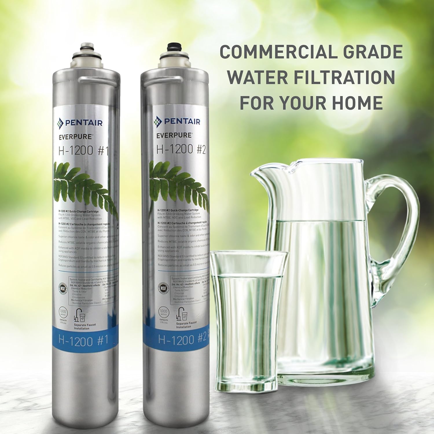 Everpure H-1200 Water Filter Replacement Cartridge Set (EV9282-01)