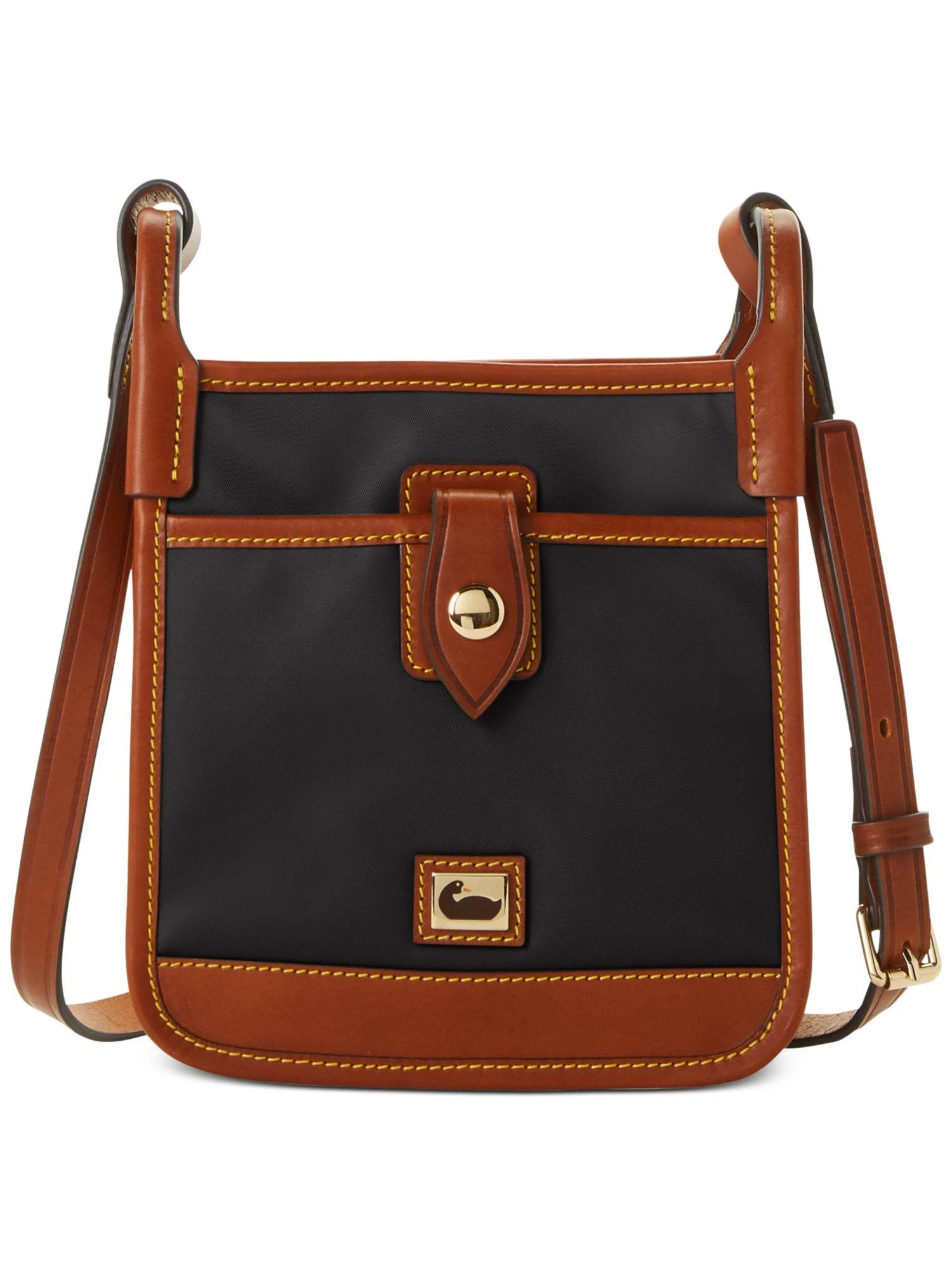 Dooney u0026 Bourke Wayfarer Nylon Letter Carrier Crossbody Black