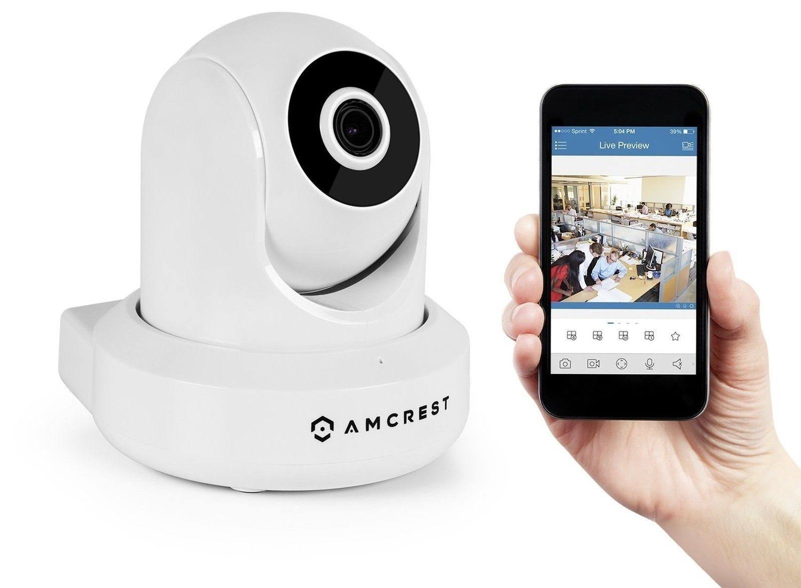 2-Pack Amcrest ProHD 1080p WiFi/Wireless IP Security Camera Ip2m-841 Pan/Tilt, 2