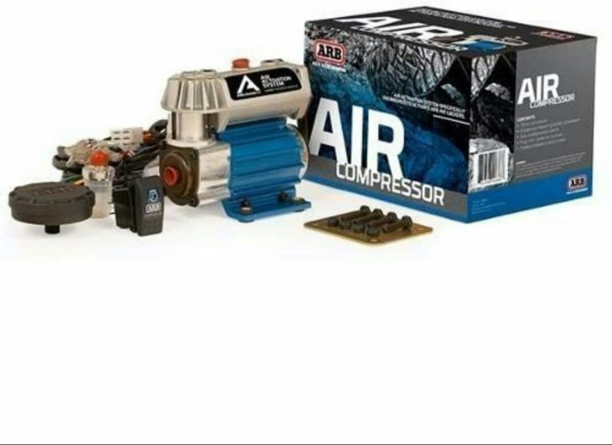 ARB Inflation Kit Air Compressor and Orange Air Hose Pump Up Kit with Quick Fitting Bundle On Board System, CKMA12 and 171302 Part Numbers in a New Air Systems Printed Box (Compressor & Inflation Kit)