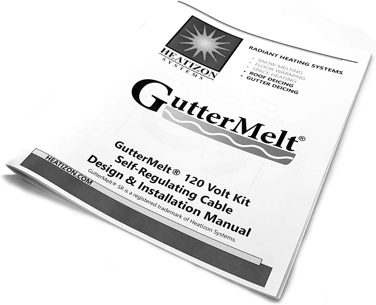 Heatizon GutterMelt 9 Watts Per Foot Roof & Gutter Snow Deicing Cable Kit (30 feet)