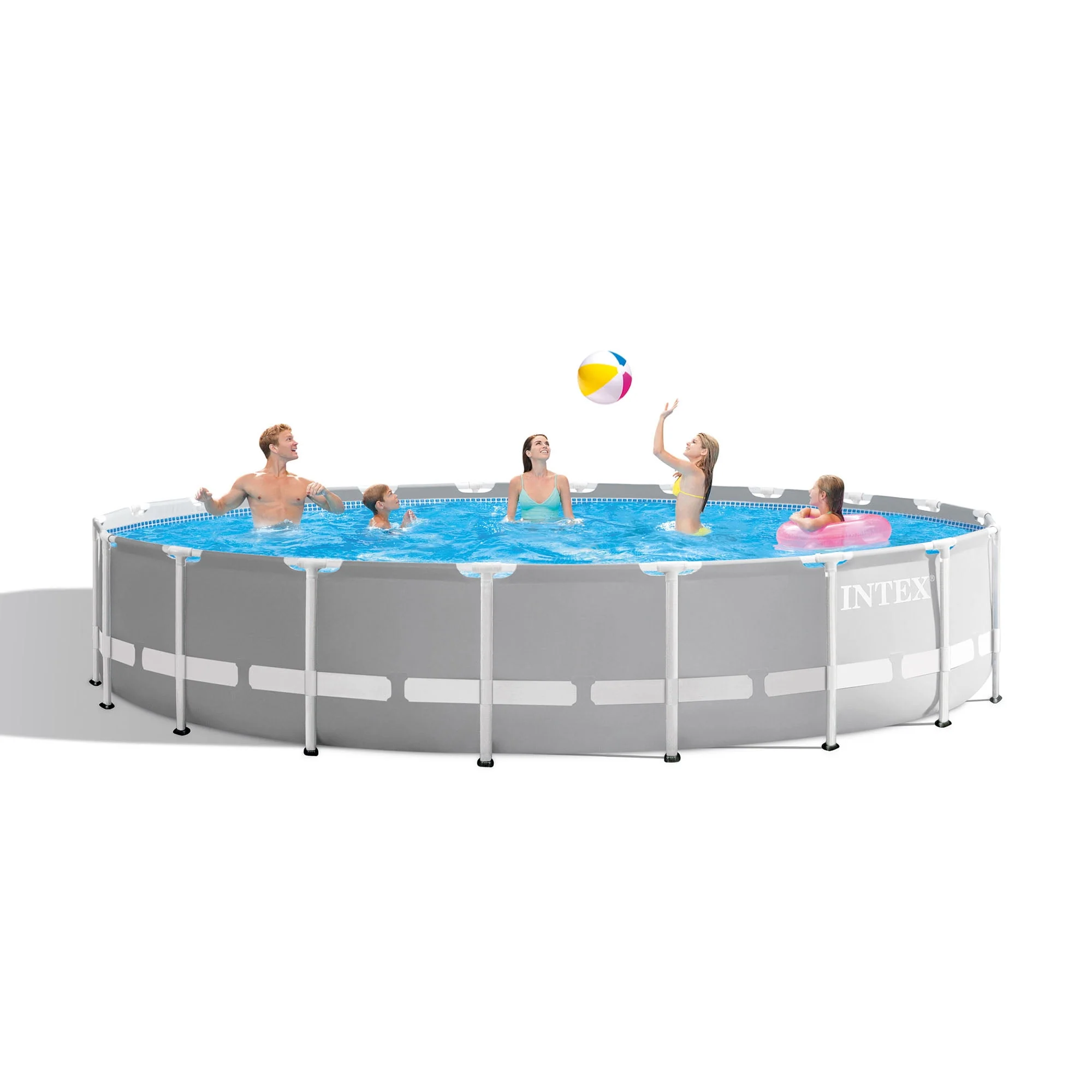 Intex 20ft x 52in Prism Frame Above Ground Swimming Pool Set with Filter Pump
