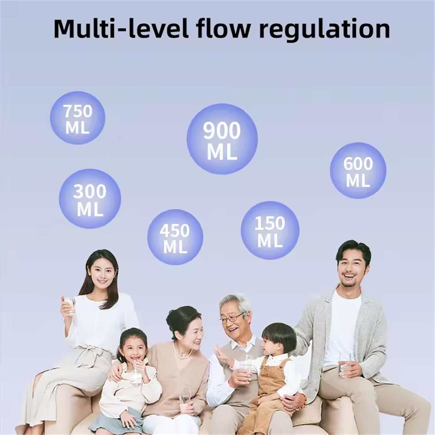 Hydrogen Inhalation Machine, HO Separated 450ml/min Double-Port Inhaler, PEM/SPE Technology, 99.99% High Purity Hydrogen Generator