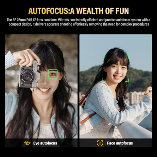 VILTROX Pro 27mm f/1.2 F1.2 XF Fuji for Fujifilm X Mount Lens,27mm APS-C X Lens for Fuji X-T5 X-H2S X-S20 X-T4 X-S10 X-T200 X-T30 II X-H1 X-T30 X-A7 X-Pro3 X-E4 X-T2 X-Pro2