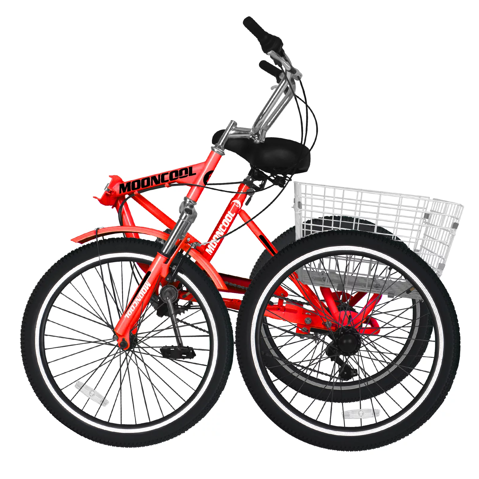 LILYPELLE 24 Adult Tricycle 7 Speed, Three Wheel Bikes for Adults 400lbs,Low-Step Through Trike Cruiser for Exercise Shopping Outdoor Activities,Cyan
