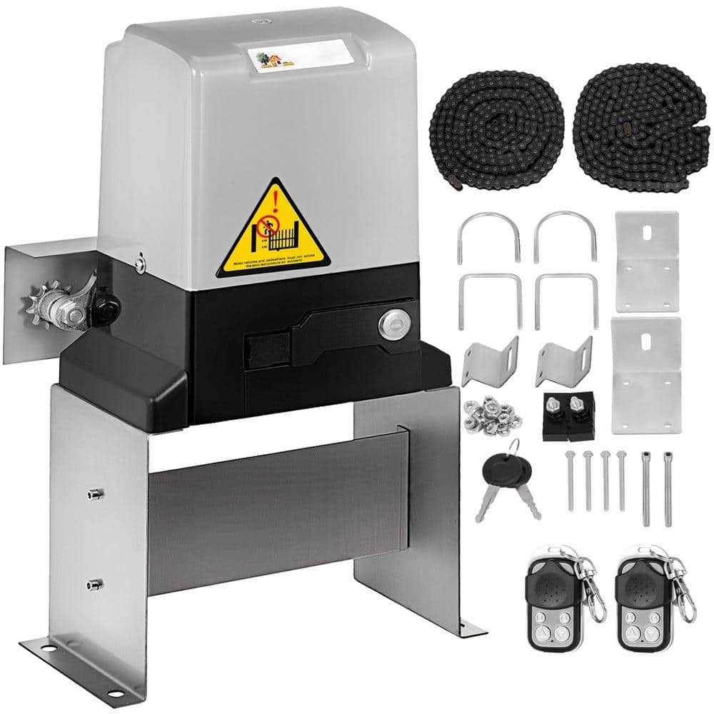 VEVOR Sliding Gate Opener 1400 Gate Operator Hardware Kit with 2 Remote Controls Gate Security - Shop Hardware Tools Online Store
