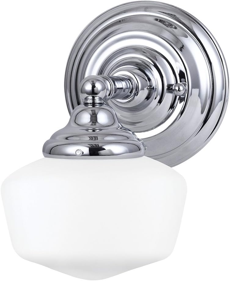 Sea Gull Lighting 44437-05 Academy Wall/Bath Vanity Style Fixture, Two Light, Chrome