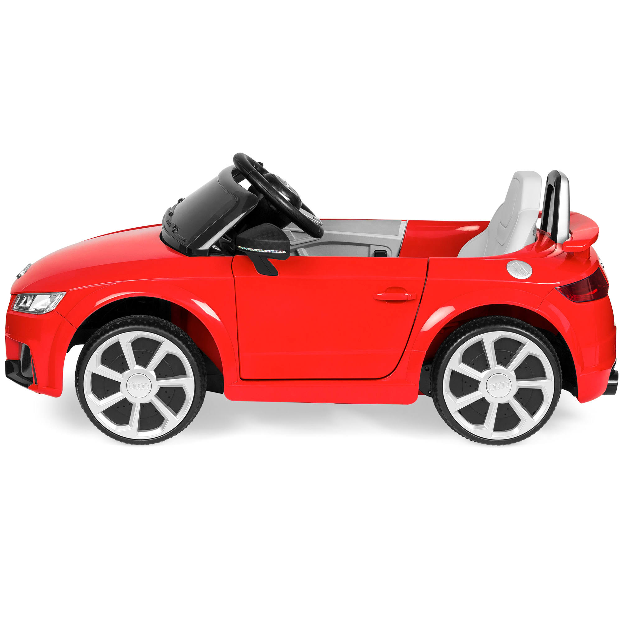 Best Choice Products 6V Kids Licensed Audi TT RS Ride-On Car with Parent Control, 2 Speeds, Suspension, AUX Input - Red
