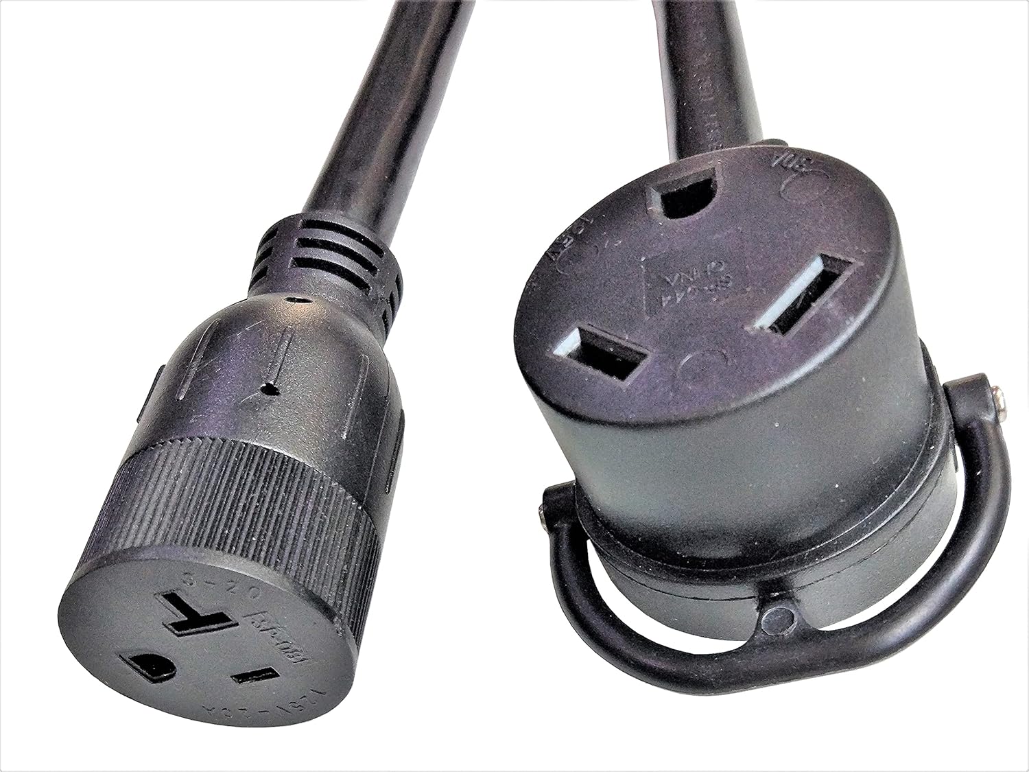 Parkworld 885934 RV Splitter Cord, RV 50A 14-50P male to TT-30R 30A & 5-20R(5-15R) 20A(15A) female, Recreational Vehicle Multiple V adapter cord Pack of 2