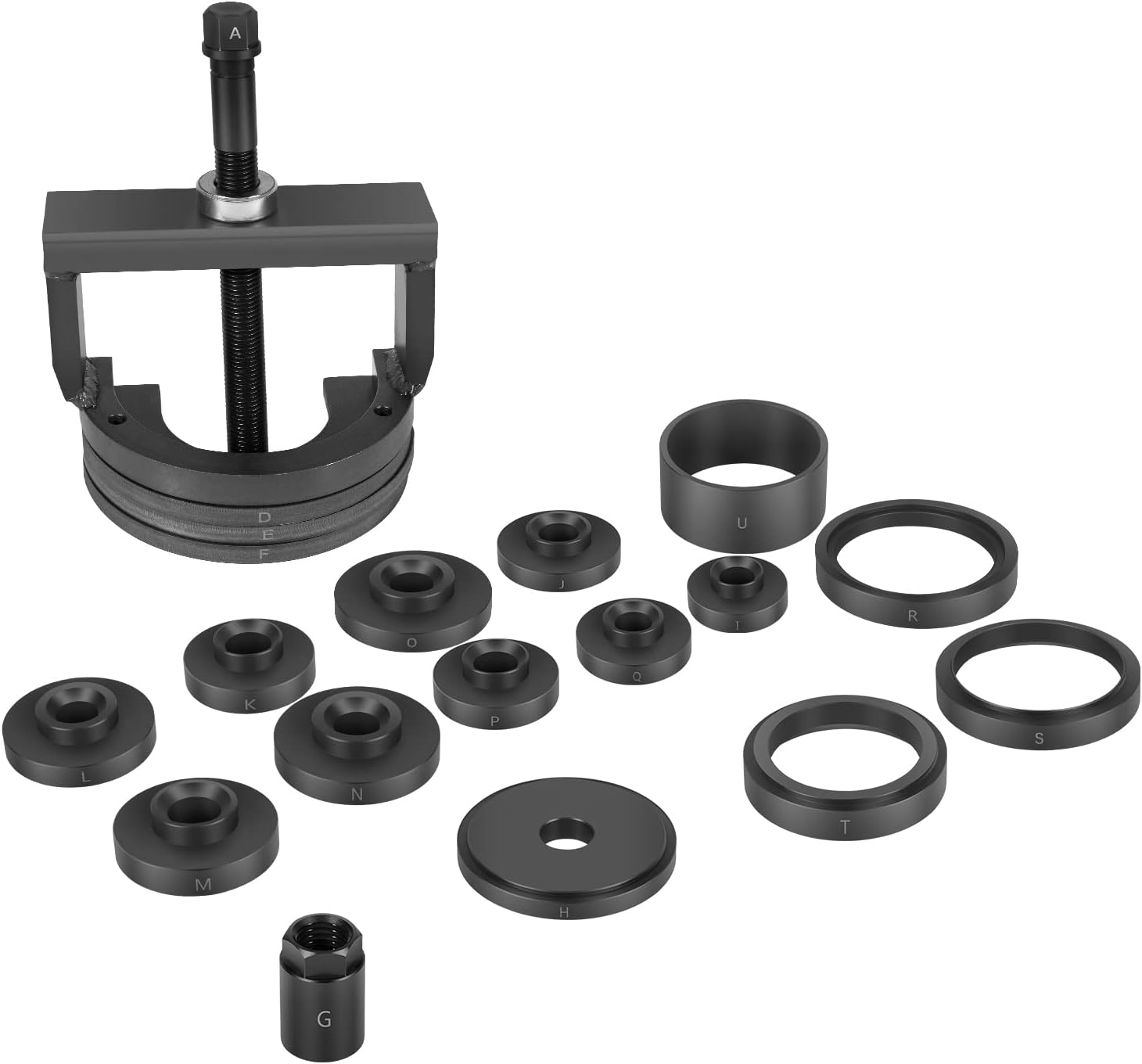 Camoo Back & Front Wheel Bearing Puller Kit with Master Wheel Hub & Bearing Remover & Installer Kit Fits Most Makes and Models - Front, Rear, & All-Wheel Drive #27213