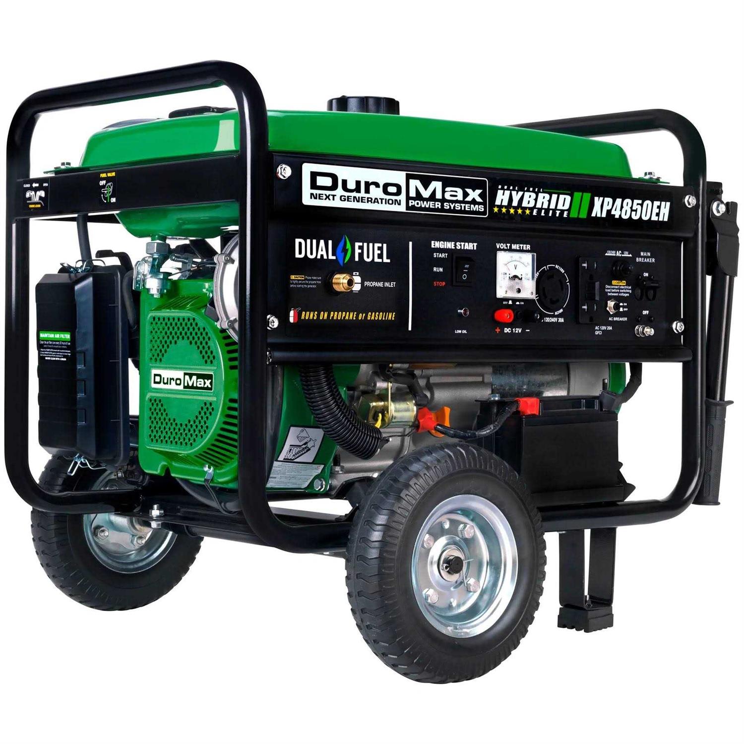 DuroMax XP4850EH Dual Fuel 4850 Watt Electric Start Portable Generator - Shop Hardware Tools Online Store