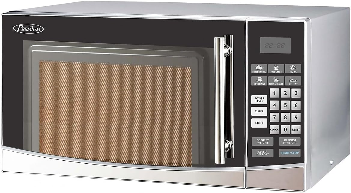 1.0 cu ft Microwave Oven with 10 Power Levels in Stainless Steel