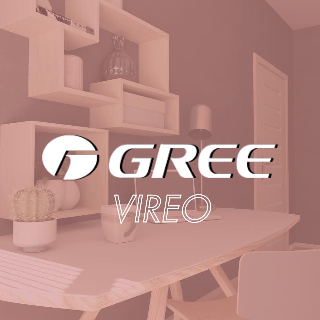 Gree 12,000 BTU 25 SEER VIREOGEN3 Wall Mount Ductless Mini Split Air Conditioner Heat Pump 208/230V - Built-in Wi-Fi