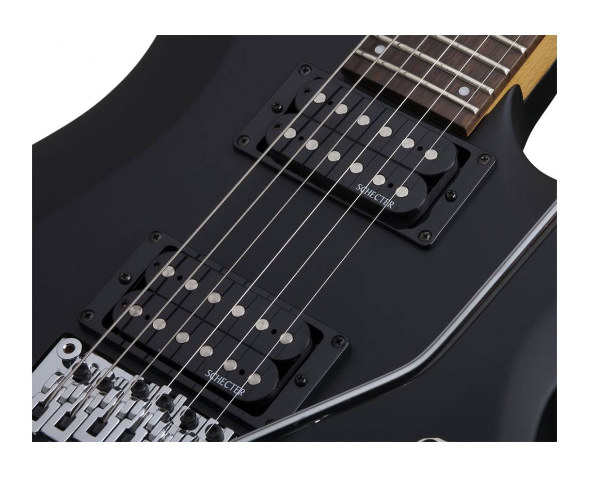 Schecter C-6 FR Deluxe Electric Guitar, Floyd Rose - Satin Black
