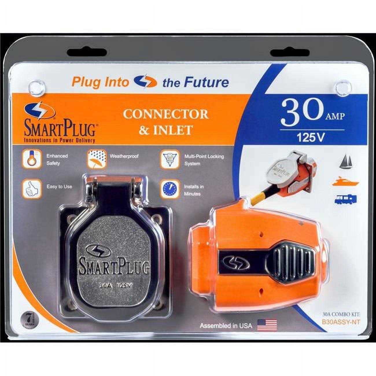 SmartPlug 30 Amp Inlet Plug Combo Stainless Steel No Thermostat - Shop Hardware Tools Online Store