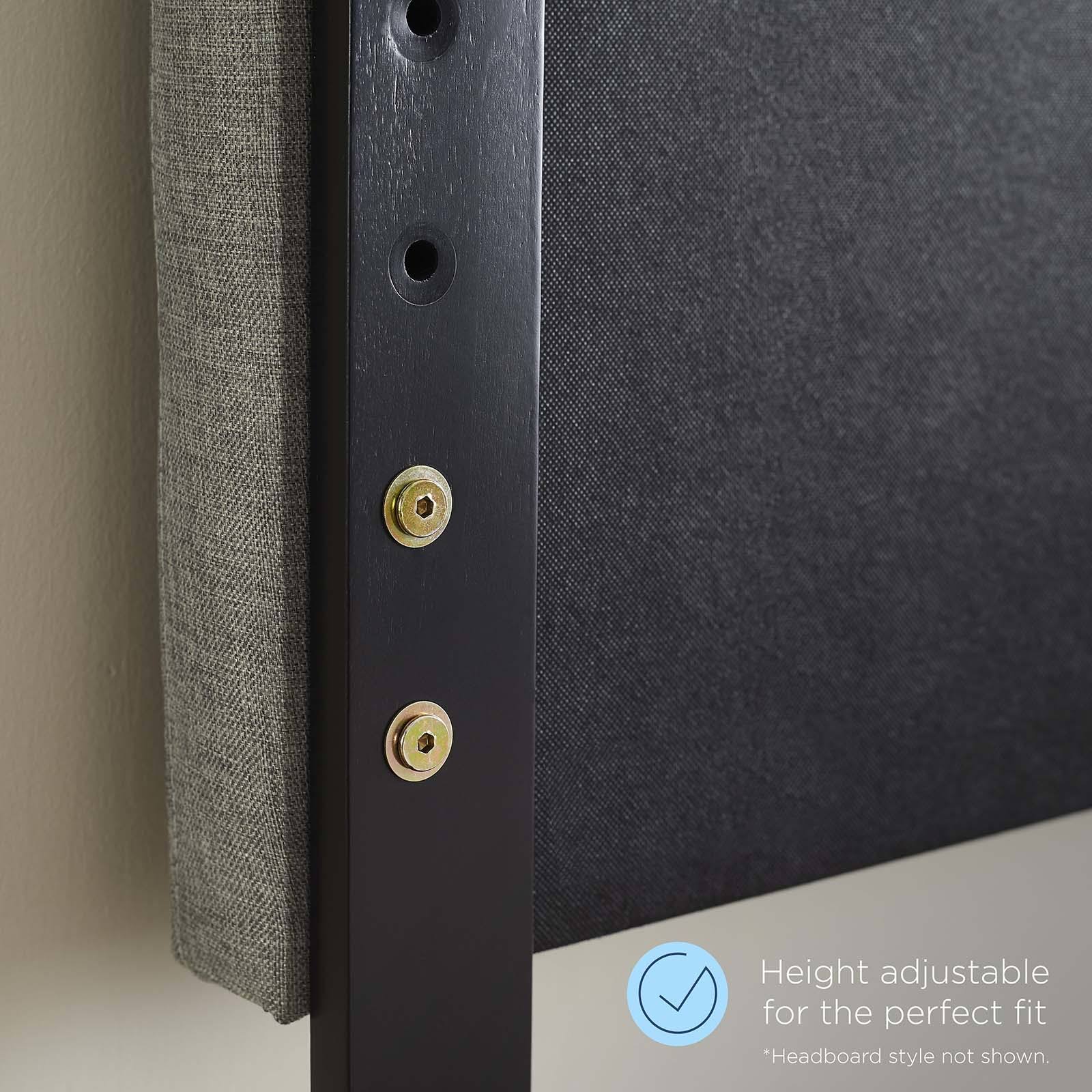 Athena Performance Velvet Headboard King/California King / Light Gray