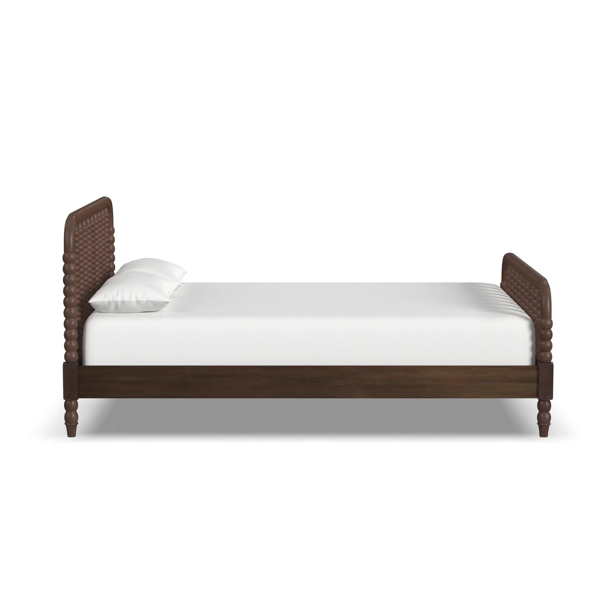 Spindle Brown Queen Bed