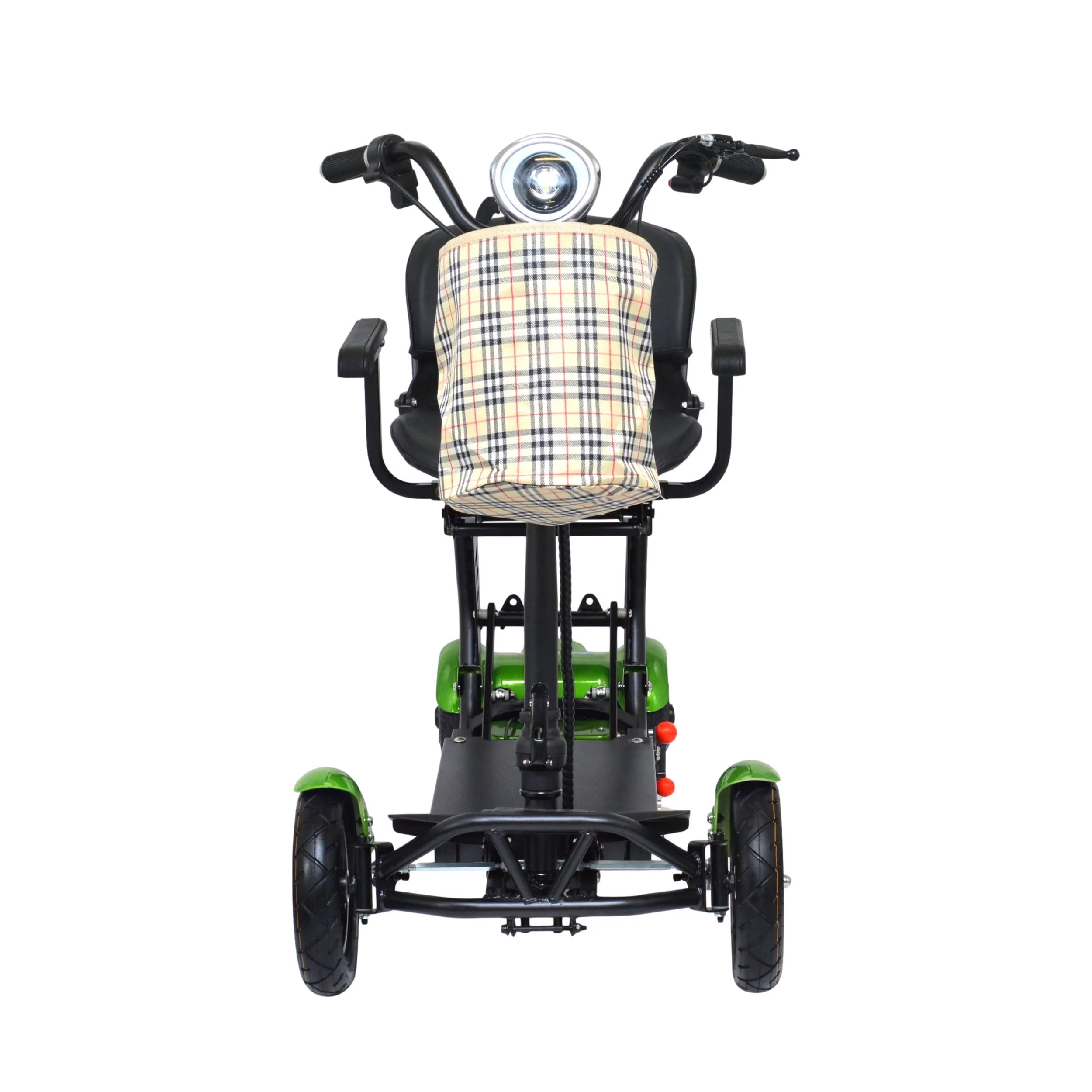 Bangeran Electric Mobility Scooter, 4 Wheel Foldable Portable, Up to 12 Miles - Blue