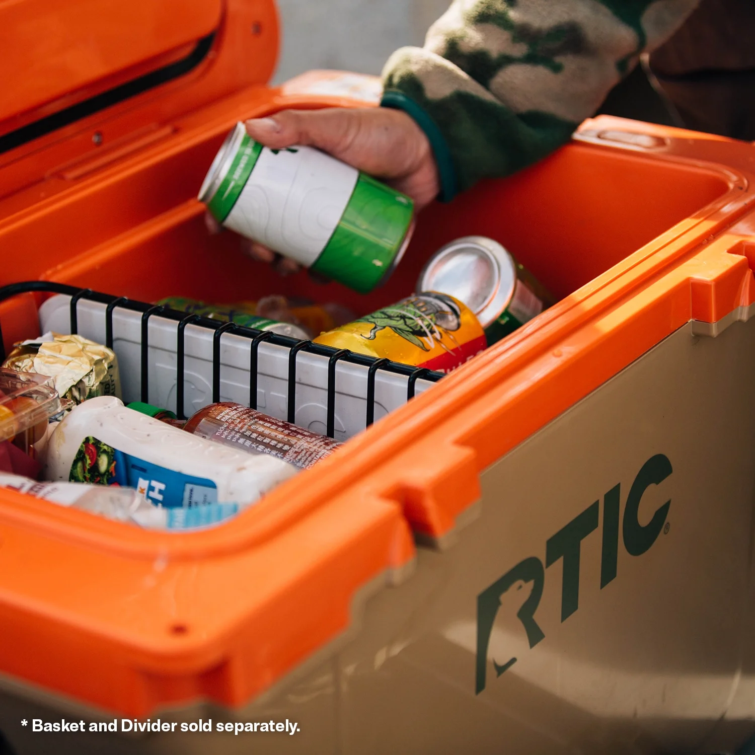 RTIC 52 QT Ultra-Light Hard-Sided Ice Chest Cooler, Dark Grey And Cool Grey, Fits 76 Cans