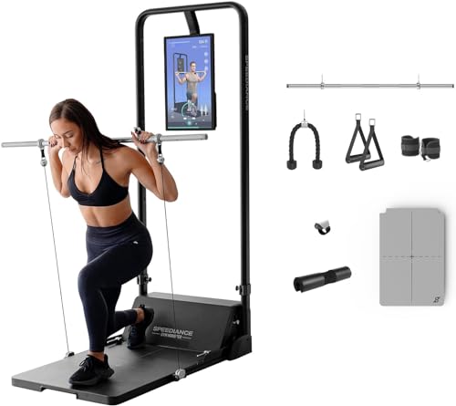 Gym Monster Smart Home Gym, Multifunctional Strength Training Machine, Smith Machine Power Cage Workout Station, Squat Rack Cable Machine, Full Body Fitness Equipment for Home Workout