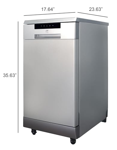 SPT SD-9263SSA Stainless Steel 18″ Energy Star Portable Dishwasher