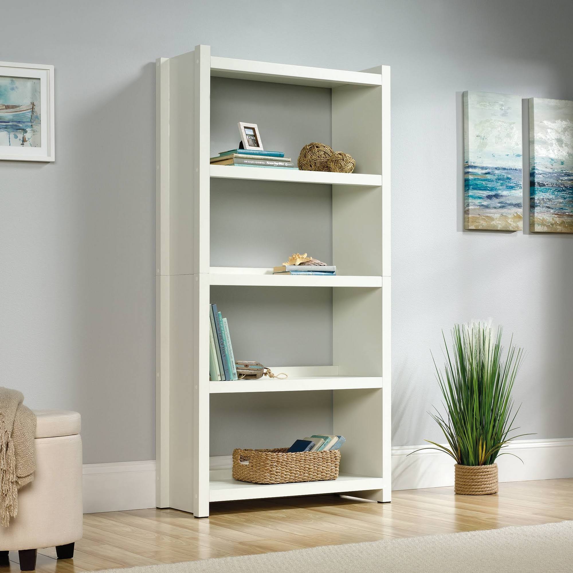 Sauder HomePlus 4 Shelf Bookcase in White