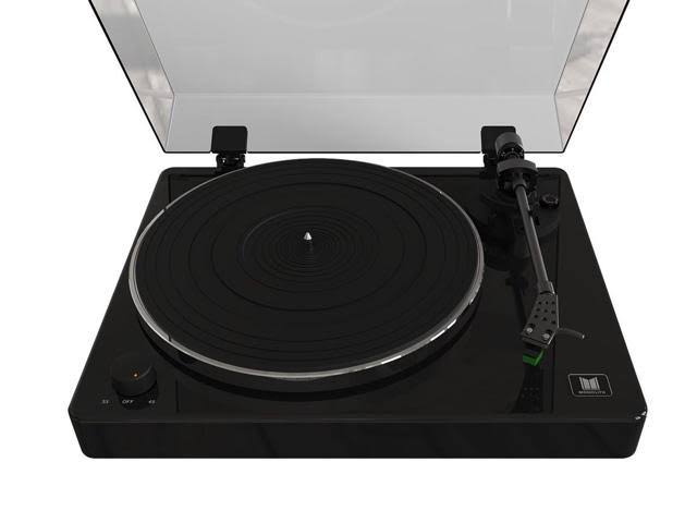 Monolith Turntable Black Compatible with Audio-Technica At100e Cartridge, Premium Construction, Phono Pre Amp