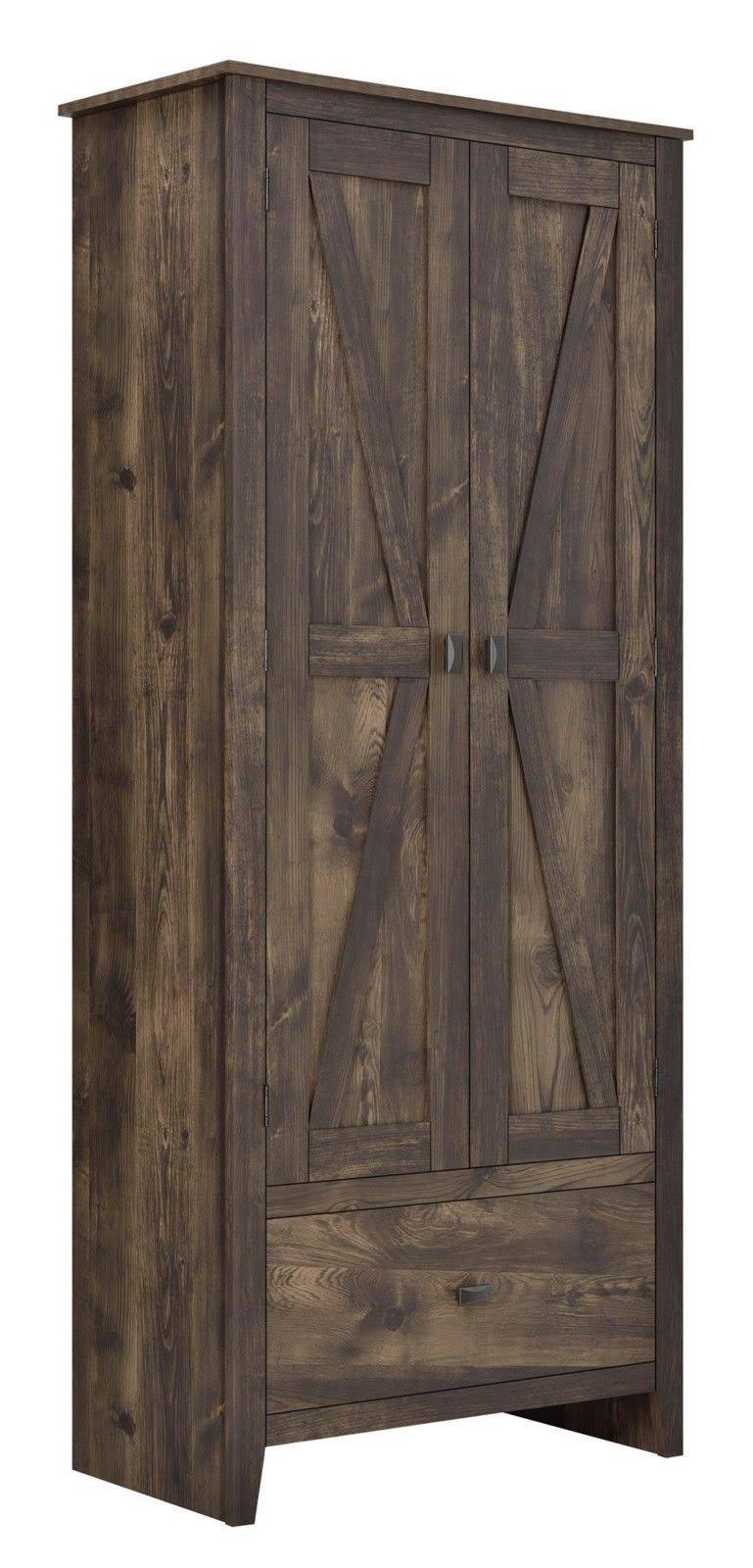 Farmington 30x22 Wide Storage Cabinet, Rustic