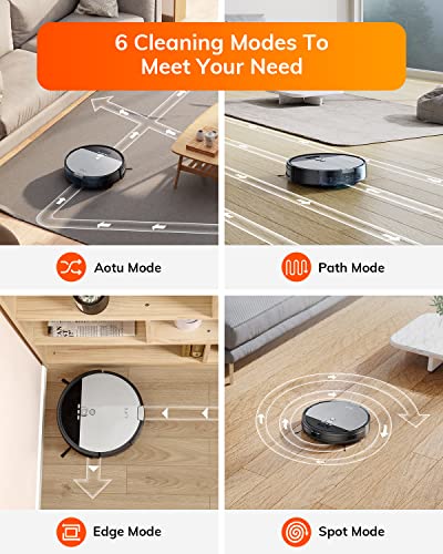 ILIFE A12 Pro Robot Vacuum and Mop Combo, Self Emptying Station for 60 Days, LiDAR Navigation, Home Mapping, No-Go Zones, 2.4G WiFi/App/Alexa/Remote Control, for Hard Floors, 110V