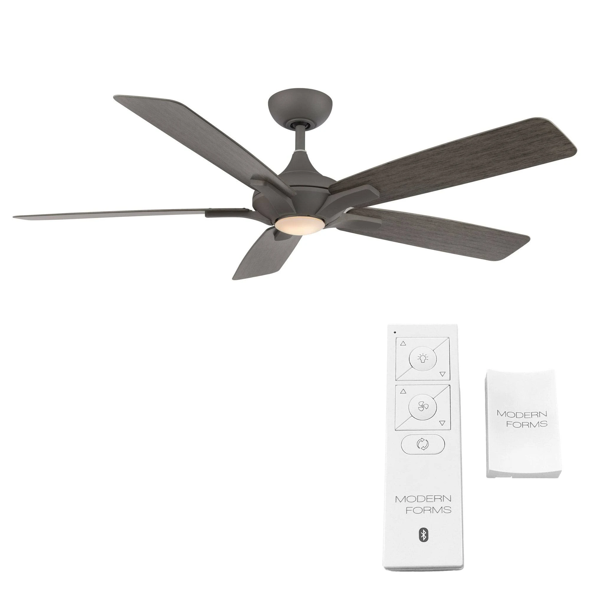 Mykonos 60 inch Ceiling Fan with Light by Modern Forms, Bronze / Dark Walnut, FR-W2008-60L-BZ/DW