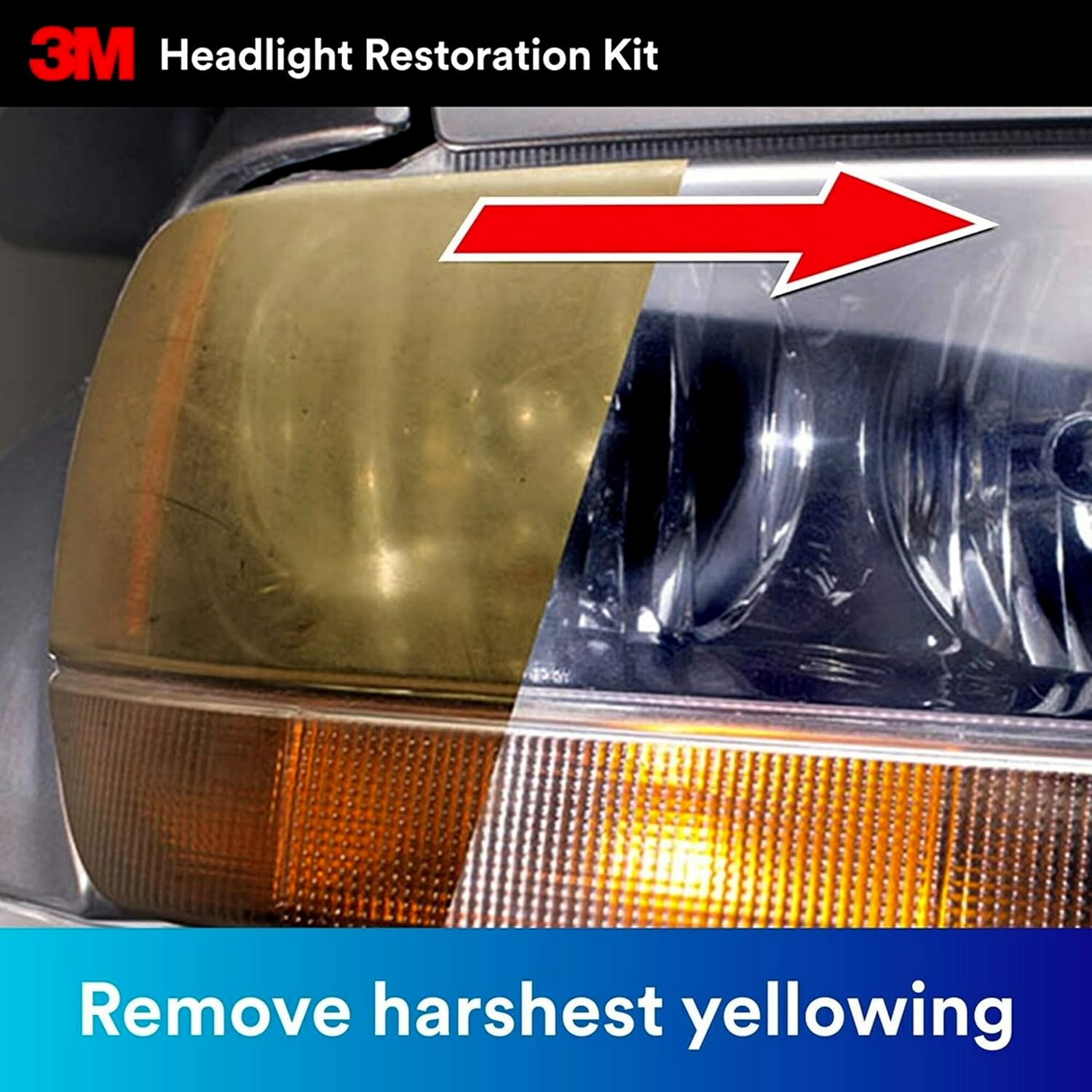3M Headlight Restoration Kit, 2-Pack, Easy Heavy Duty Car Headlight Restoration System