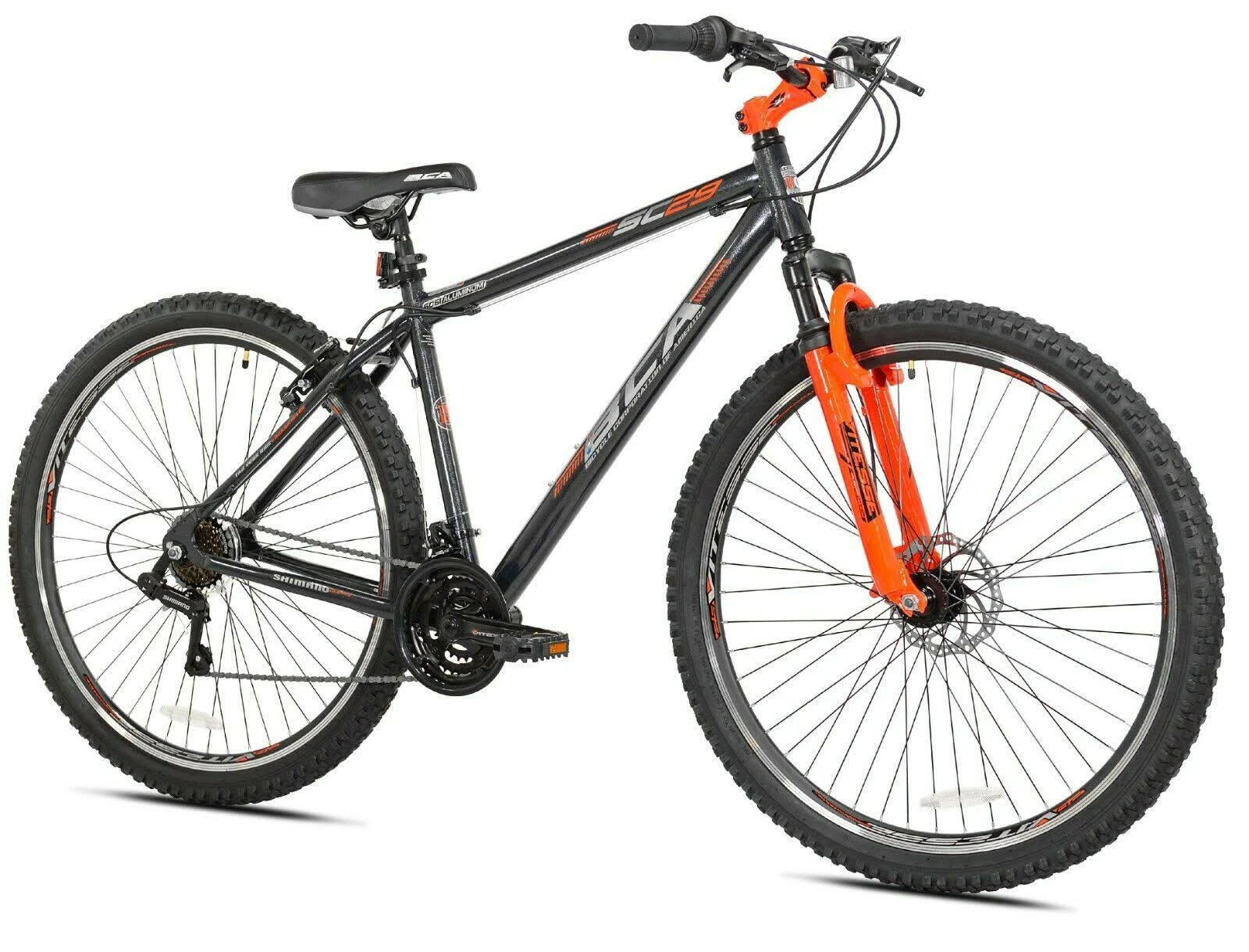 BCA 29 inch SC29 Mountain Bike, Gray/Orange