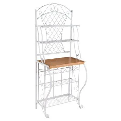 Elizabella Trellis Steel Baker&s Rack Alcott Hill