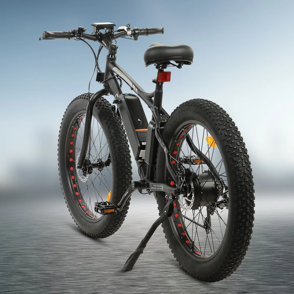 Ecotric 26 In. Electric Bicycle Fat Tire Wheel Snow Beach Mountain E-Riding Adult 36V 500 W Moped E bike A-E516646