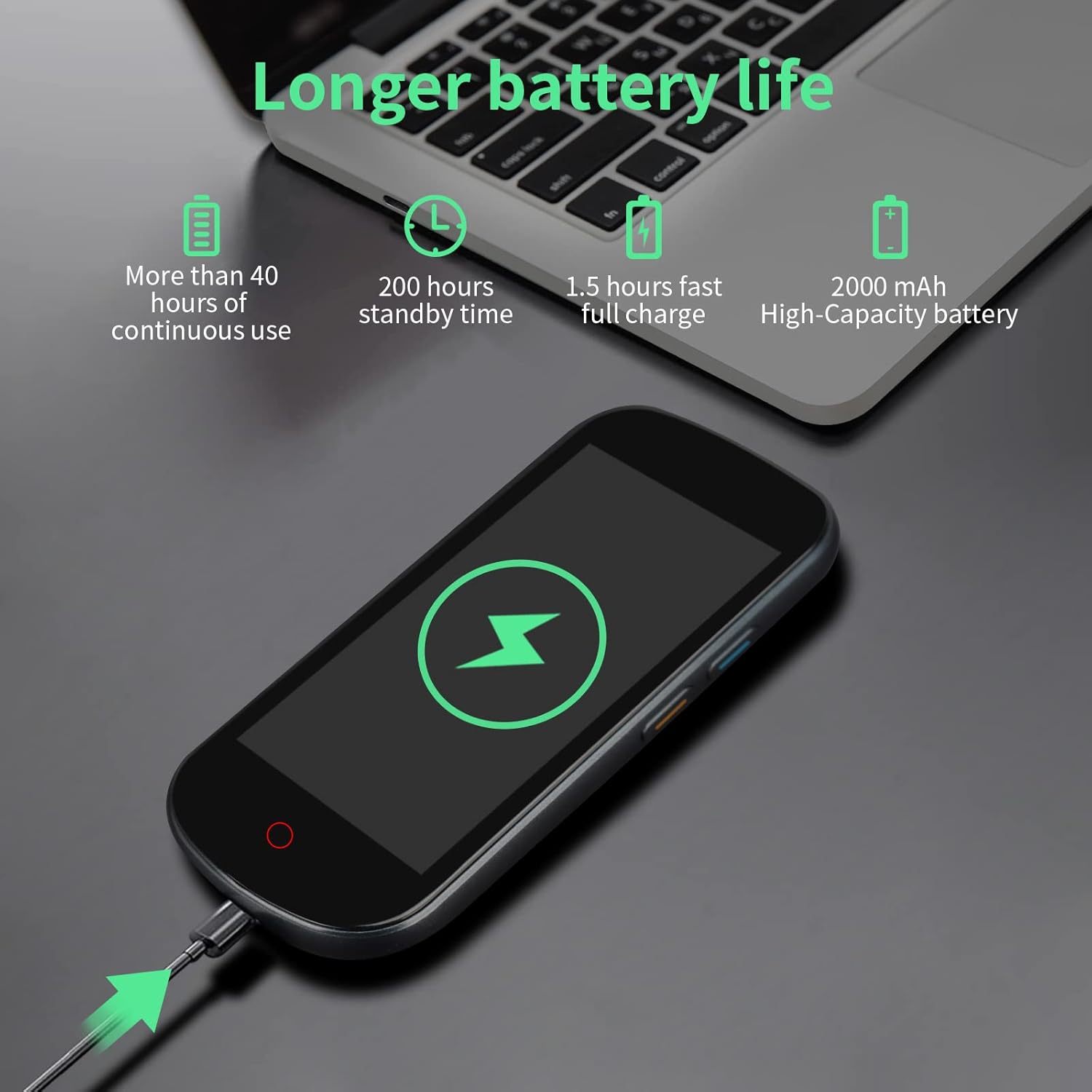 Language Translator Device, 127 Languages Portable Smart Voice Translator Supports WiFi/Offline/Images/Recording/Hotspot Handheld Translator Devices 4.0 '' IPS HD Large Touch Screen