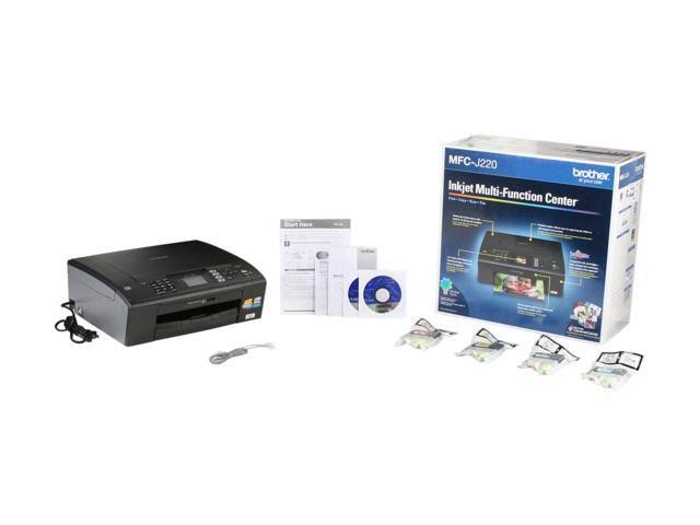 Brother MFC-J220 All-in-One Inkjet Printer, Copy/Fax/Print/Scan
