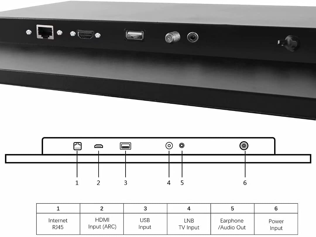 elecsung 22 inch Touchscreen Smart Mirror TV for Bathroom IP66 Waterproof Television with Integrated HDTV(ATSC) Tuner Full HD 1080P with Wi-Fi, 2023 Model