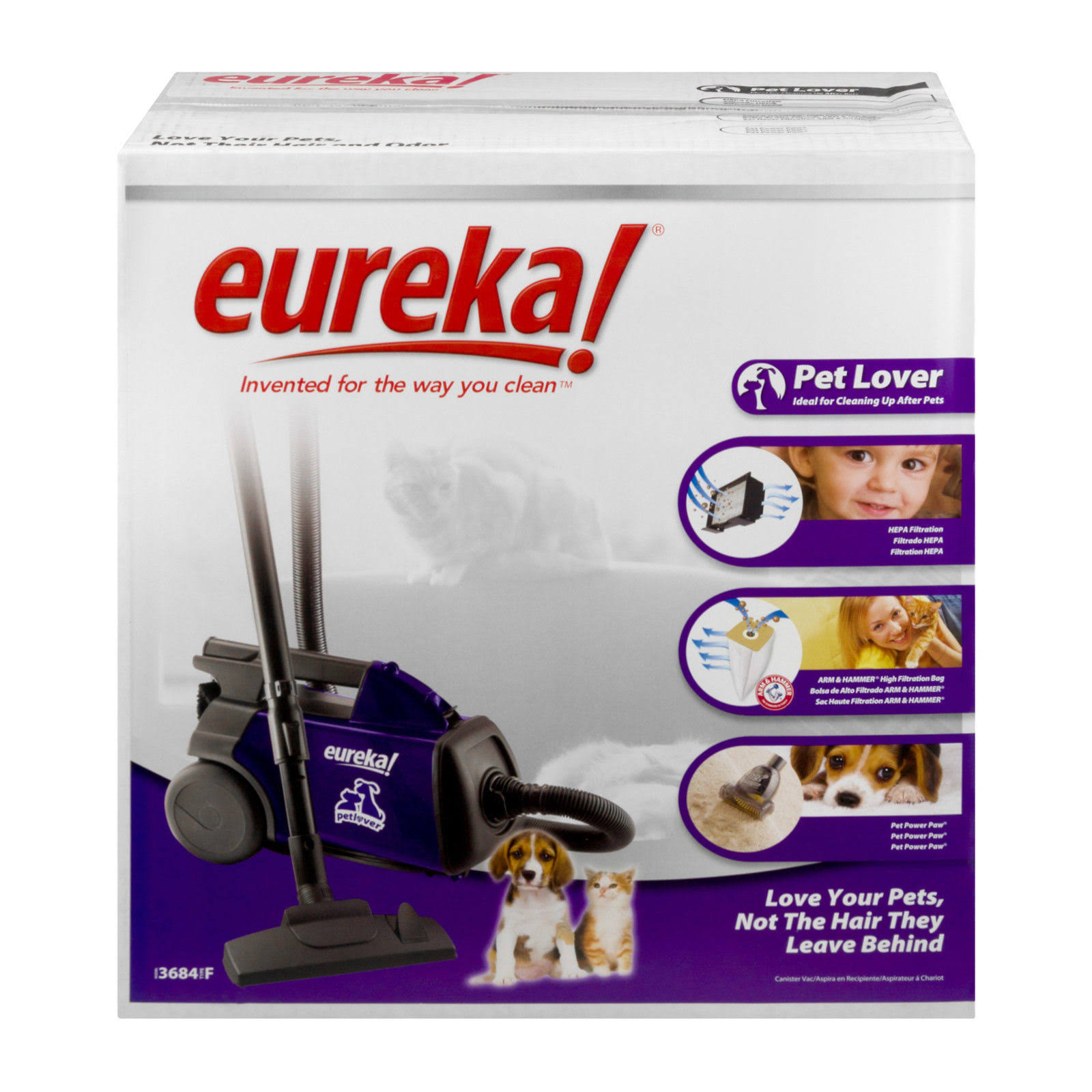 Eureka 3684F Mighty Mite Pet Lover Canister Vacuum
