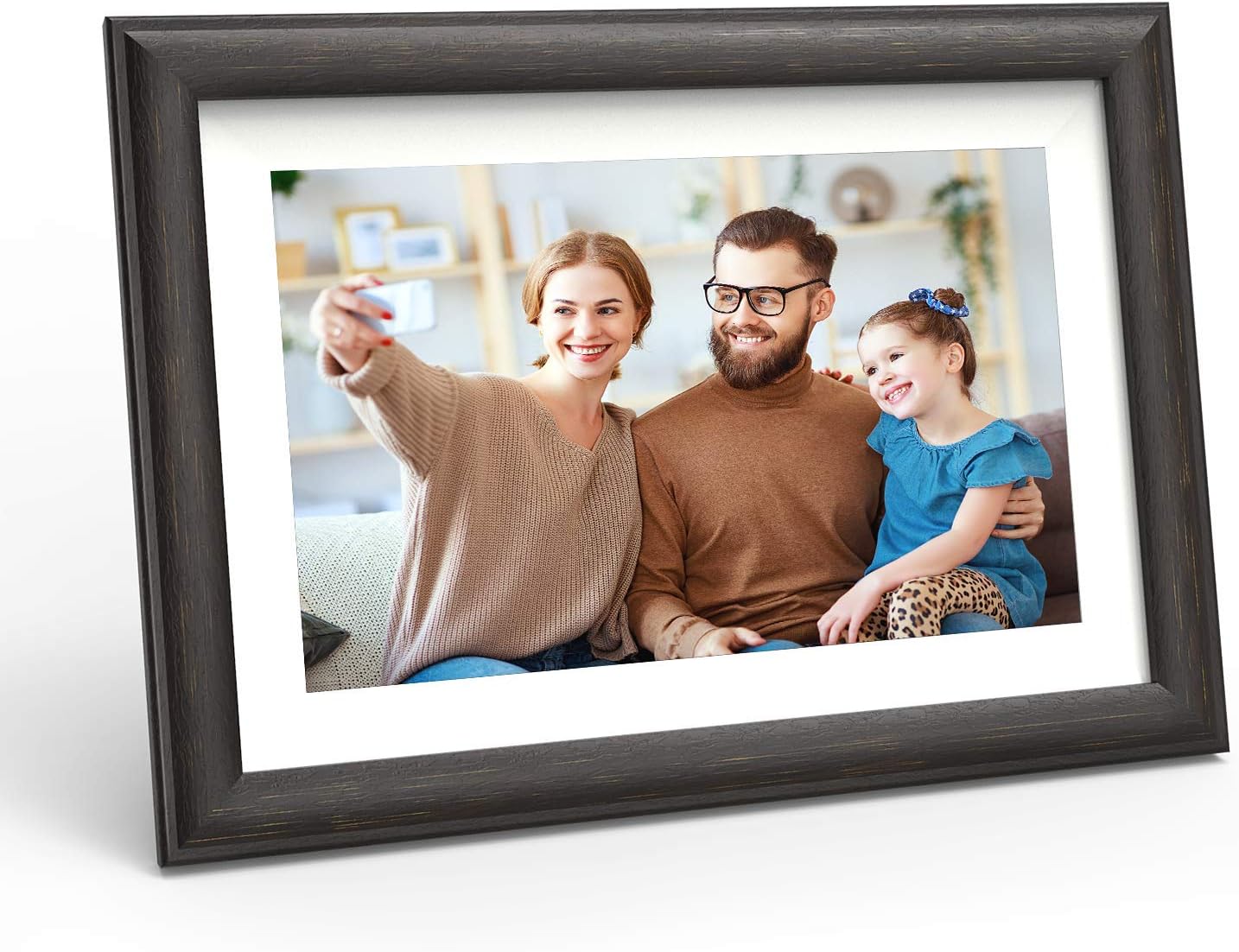 Digital Frame for Photos 10 inch with Slideshow Digital Picture Frame with HD IPS Display Picture Frame with Motion Sensor/Video/Background Music/Calendar/Clock/Auto-Rotate/Best Gifts by FLYAMAPIRIT