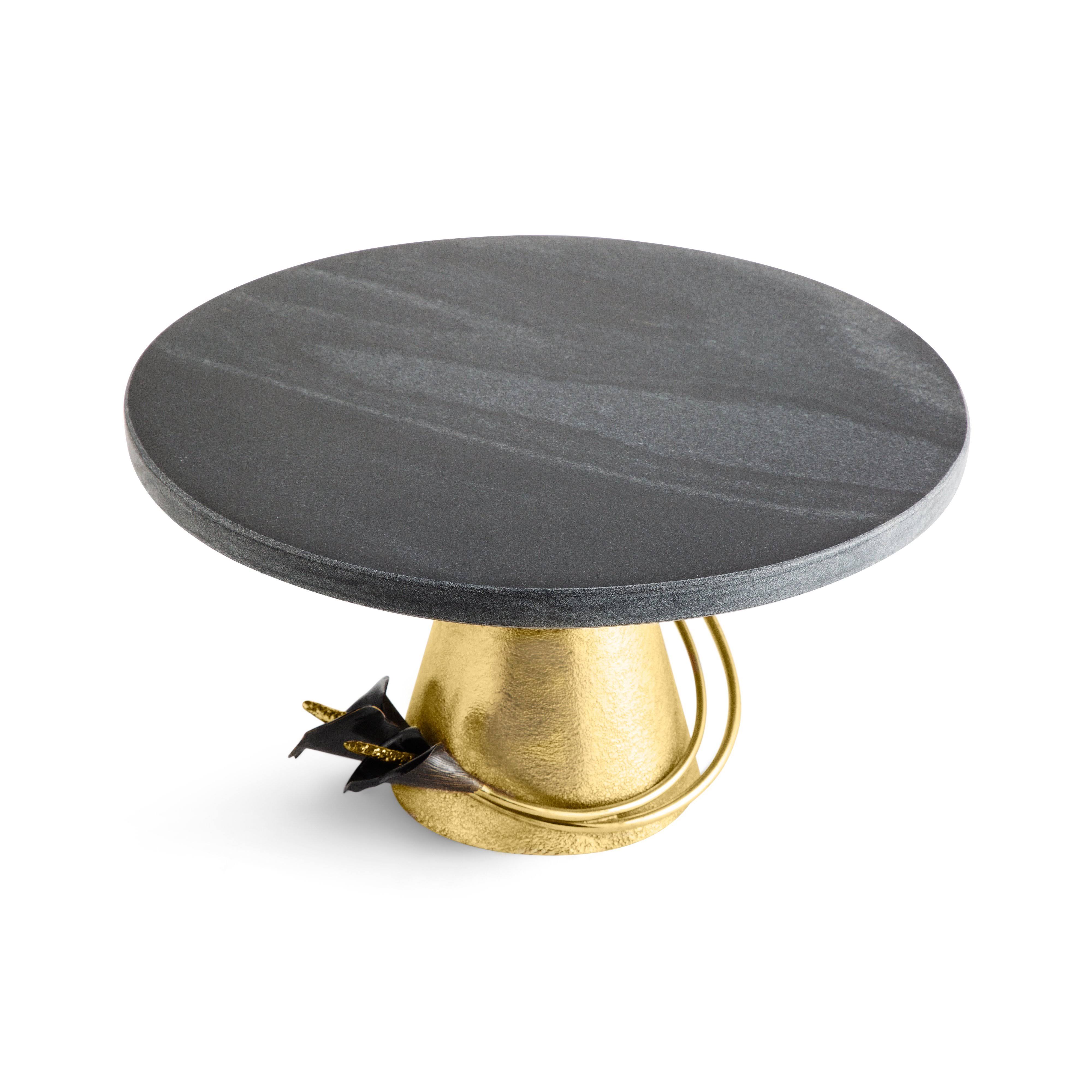 Michael Aram Calla Lily Cake Stand - Midnight